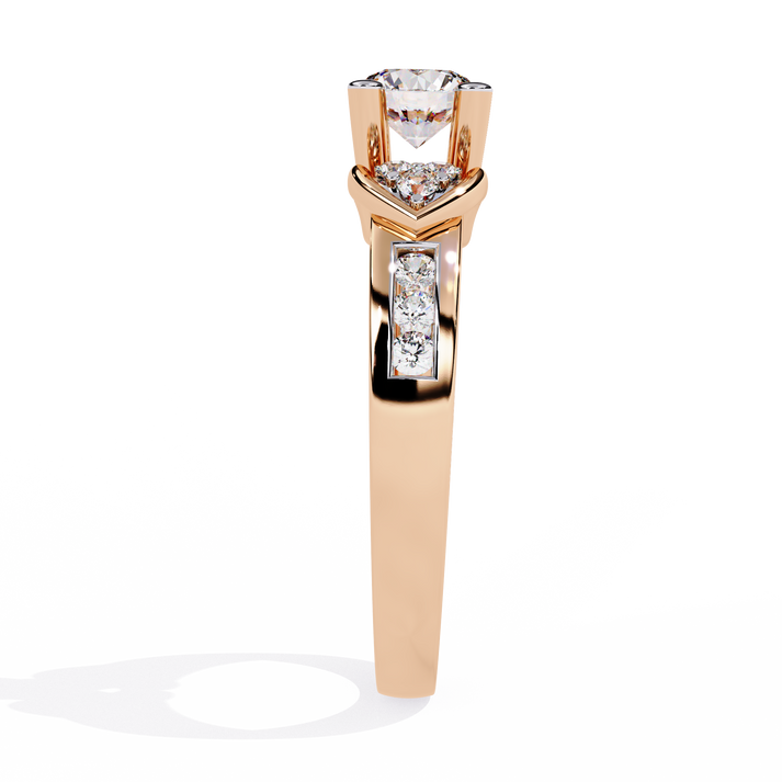 lab grown diamond | moissanite Jewellery Meraki Dual Heart Lab Grown Diamond OR Moissanite Ring by Rabbito Jewels