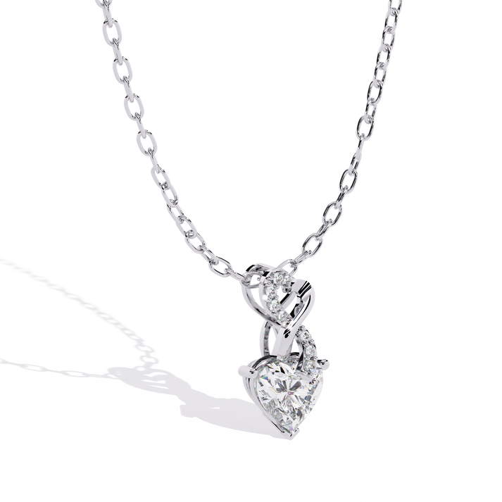 lab grown diamond | moissanite Jewellery Child Heart Lab Grown Diamond OR Moissanite Pendant by Rabbito Jewels