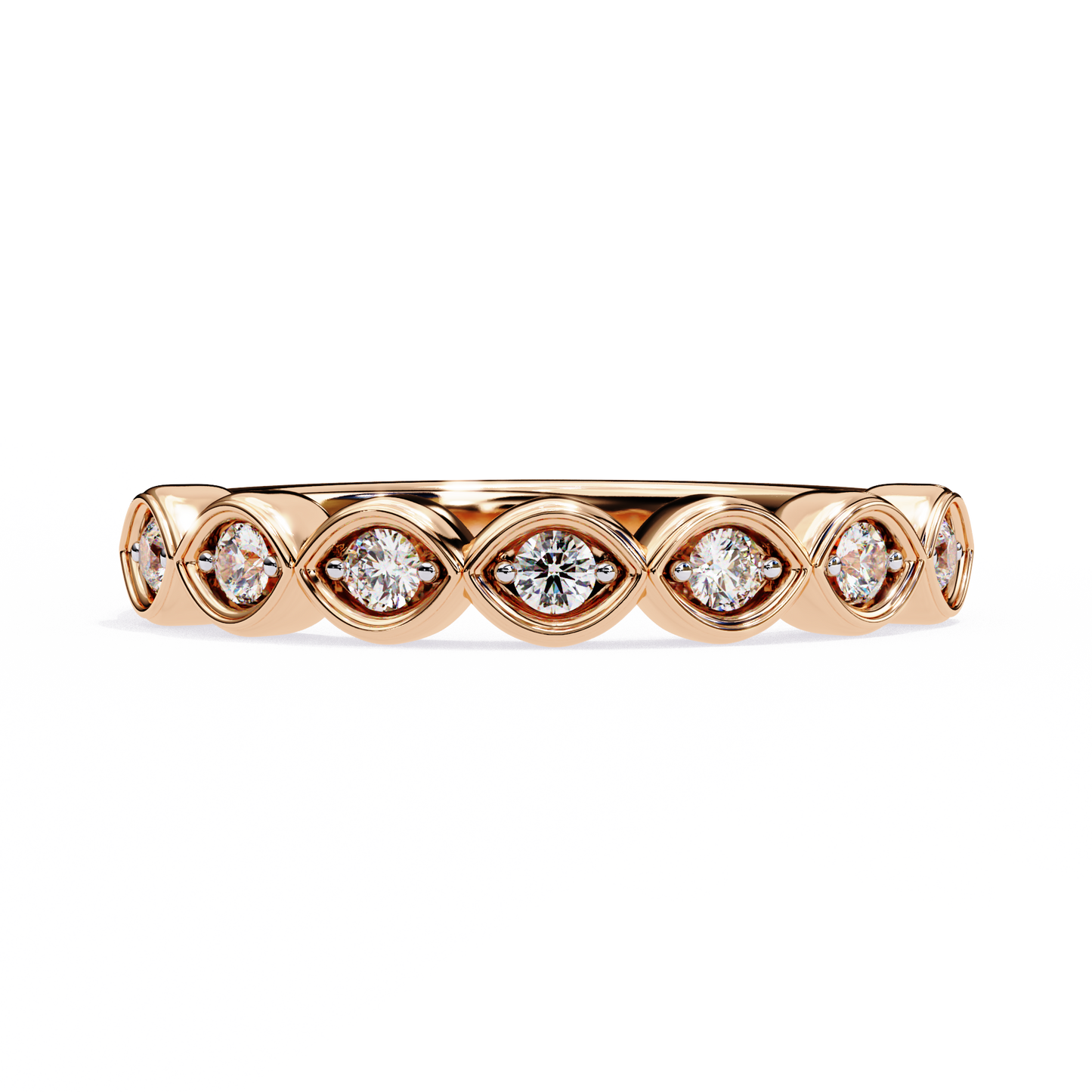 lab grown diamond | moissanite Jewellery Venera Lab Grown Diamond OR Moissanite Ring Rose Gold 14K by Rabbito Jewels