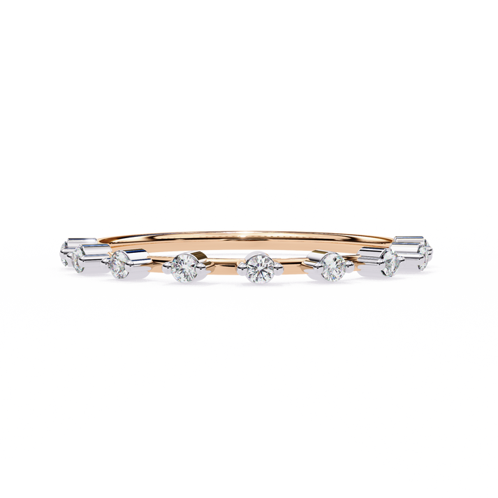 lab grown diamond | moissanite Jewellery Alliance Luna Lab Grown Diamond OR Moissanite Ring Rose Gold 14K by Rabbito Jewels