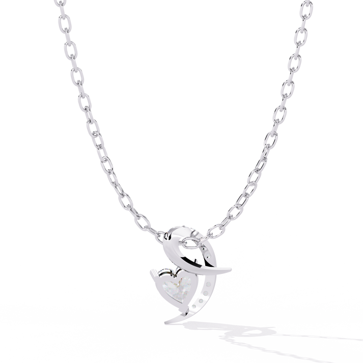 lab grown diamond | moissanite Jewellery Epic Heart Lab Grown Diamond OR Moissanite Pendant by Rabbito Jewels