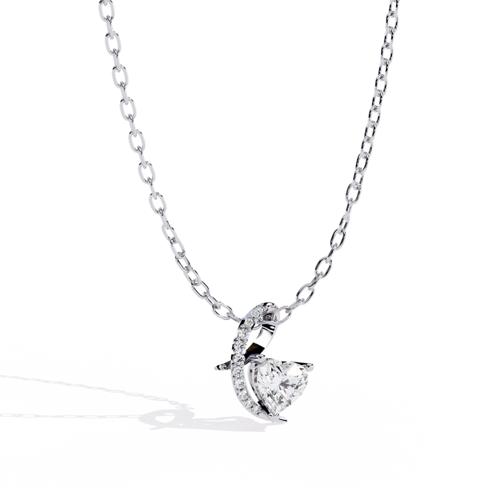 lab grown diamond | moissanite Jewellery Epic Heart Lab Grown Diamond OR Moissanite Pendant by Rabbito Jewels