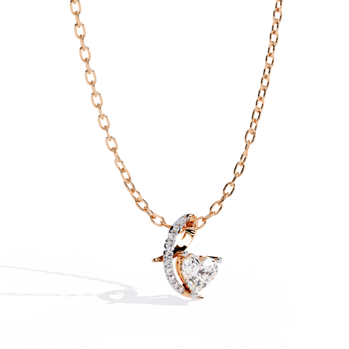 lab grown diamond | moissanite Jewellery Epic Heart Lab Grown Diamond OR Moissanite Pendant by Rabbito Jewels