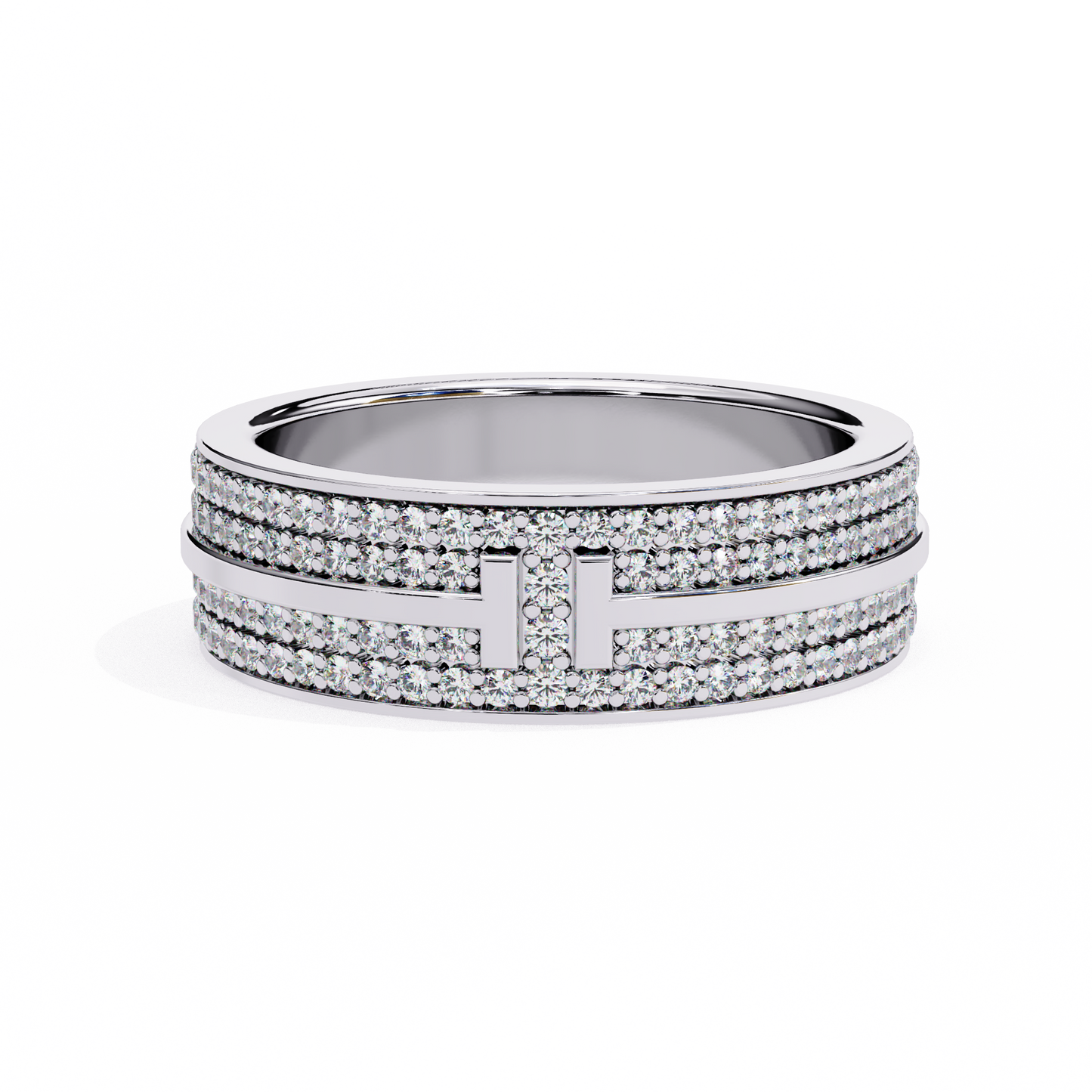 lab grown diamond | moissanite Jewellery Titanic Tiffany Lab Grown Diamond OR Moissanite Ring Silver by Rabbito Jewels