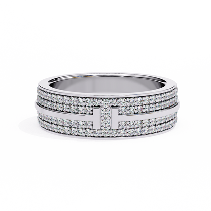 lab grown diamond | moissanite Jewellery Titanic Tiffany Lab Grown Diamond OR Moissanite Ring Silver by Rabbito Jewels
