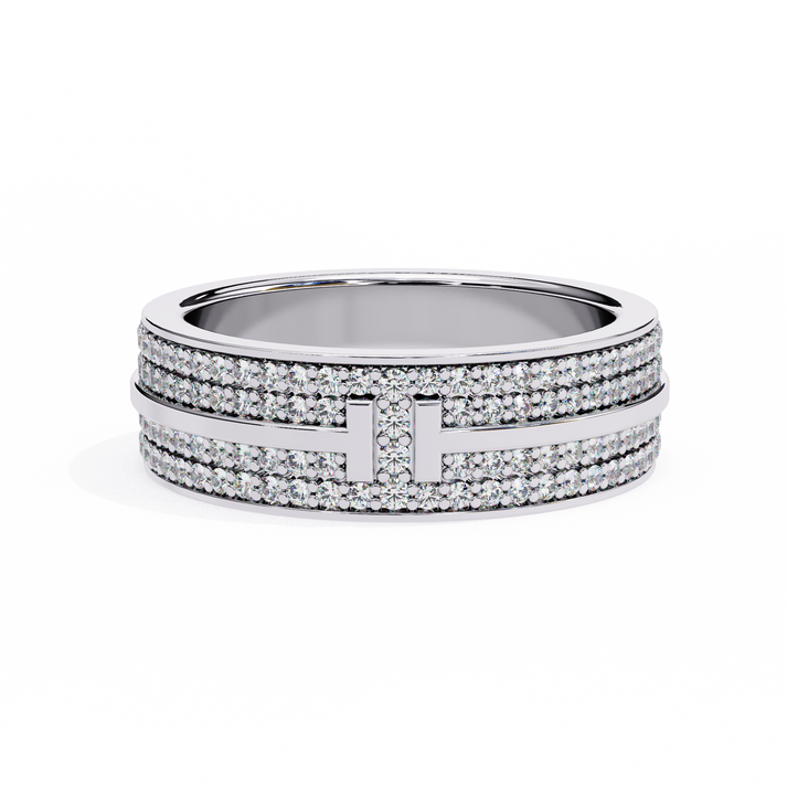 lab grown diamond | moissanite Jewellery Titanic Tiffany Lab Grown Diamond OR Moissanite Ring Silver by Rabbito Jewels