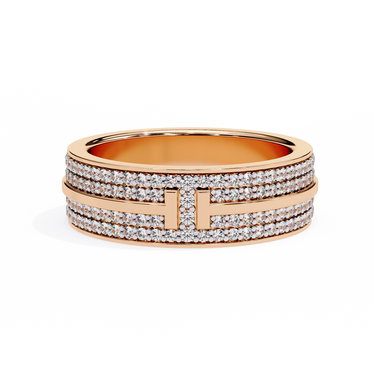 lab grown diamond | moissanite Jewellery Titanic Tiffany Lab Grown Diamond OR Moissanite Ring Rose Gold 14K by Rabbito Jewels