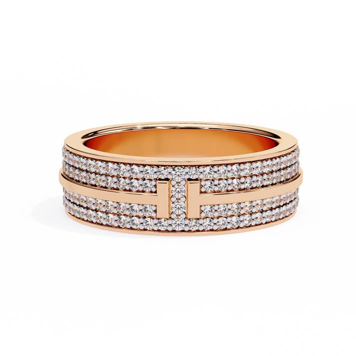 lab grown diamond | moissanite Jewellery Titanic Tiffany Lab Grown Diamond OR Moissanite Ring Rose Gold 14K by Rabbito Jewels