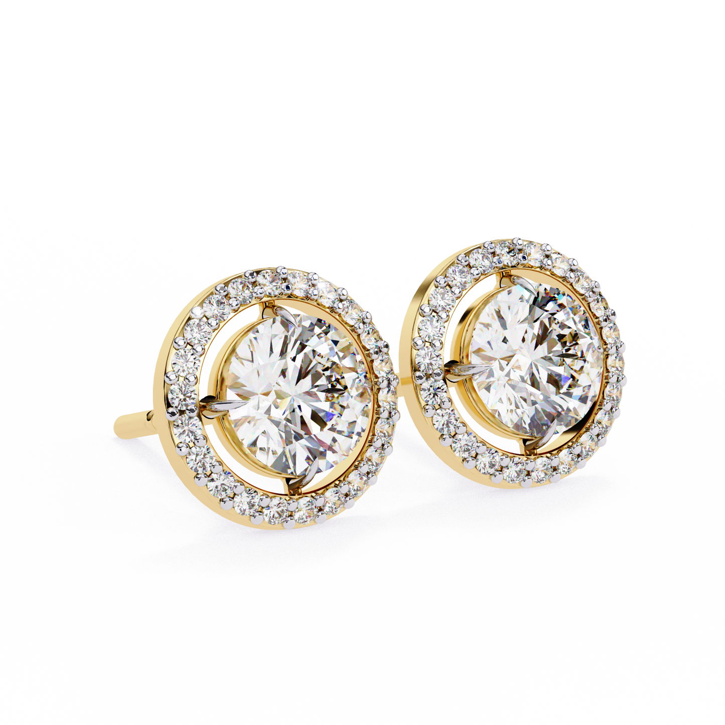 lab grown diamond | moissanite Jewellery Secret Glishi 0.40ct Lab Grown OR Moissanite Stud Earrings by Rabbito Jewels