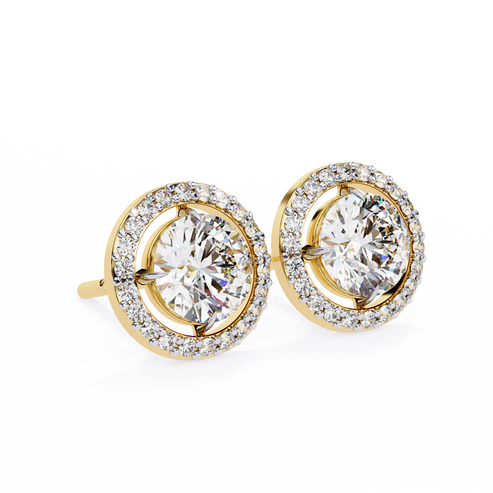 lab grown diamond | moissanite Jewellery Secret Glishi 0.40ct Lab Grown OR Moissanite Stud Earrings by Rabbito Jewels