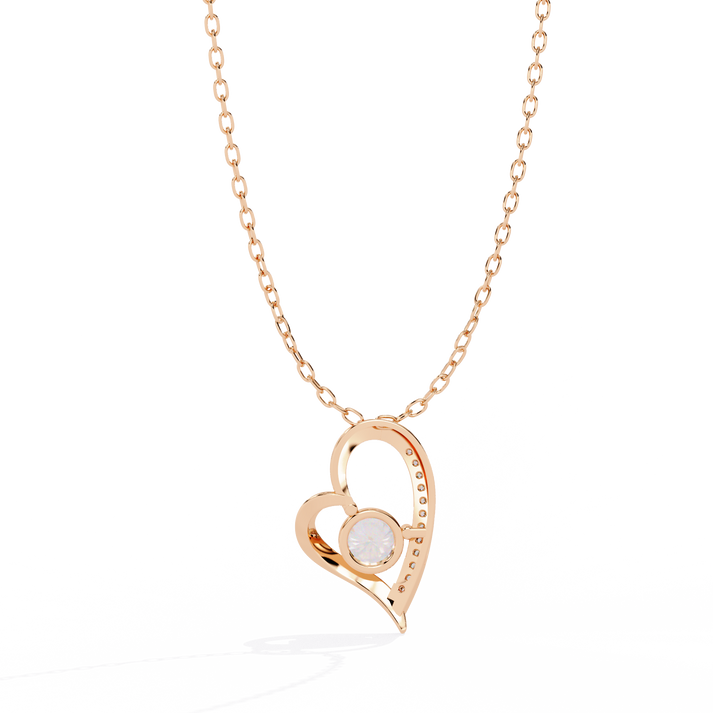 lab grown diamond | moissanite Jewellery Balloon Heart Lab Grown Diamond OR Moissanite Pendant by Rabbito Jewels