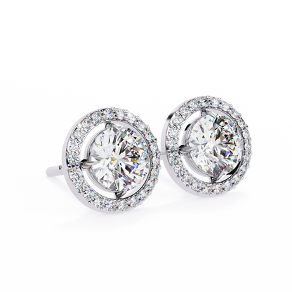 lab grown diamond | moissanite Jewellery Secret Glishi 0.40ct Lab Grown OR Moissanite Stud Earrings by Rabbito Jewels