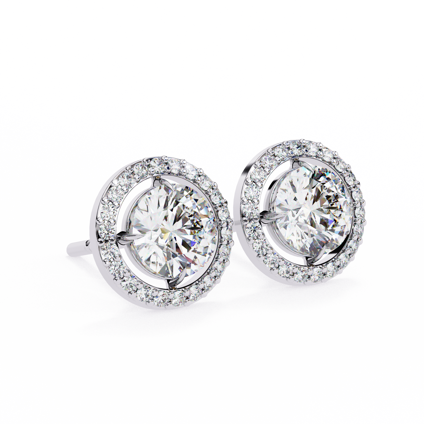 lab grown diamond | moissanite Jewellery Secret Glishi 0.40ct Lab Grown OR Moissanite Stud Earrings by Rabbito Jewels