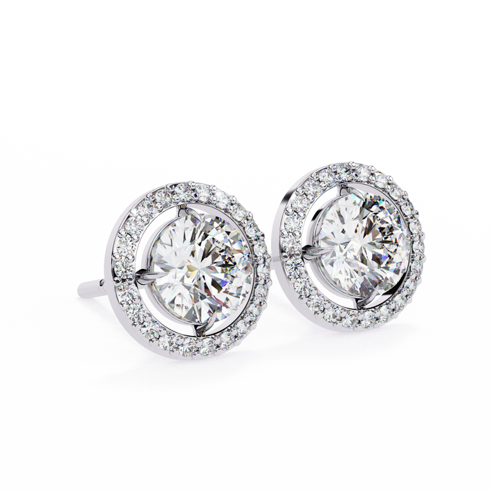 lab grown diamond | moissanite Jewellery Secret Glishi 0.40ct Lab Grown OR Moissanite Stud Earrings by Rabbito Jewels
