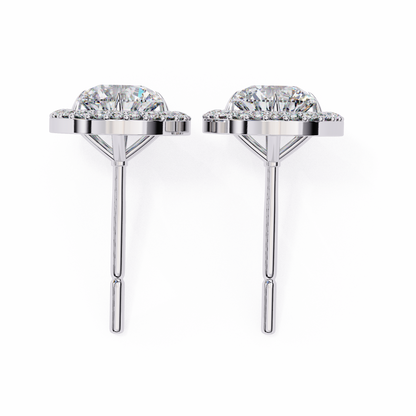 lab grown diamond | moissanite Jewellery Secret Glishi 0.40ct Lab Grown OR Moissanite Stud Earrings by Rabbito Jewels