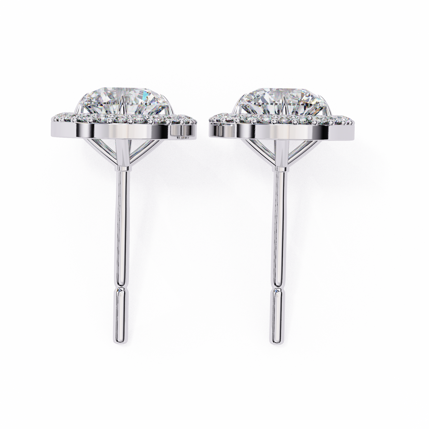 lab grown diamond | moissanite Jewellery Secret Glishi 0.40ct Lab Grown OR Moissanite Stud Earrings by Rabbito Jewels