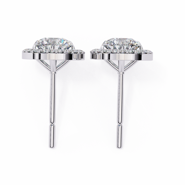 lab grown diamond | moissanite Jewellery Secret Glishi 0.40ct Lab Grown OR Moissanite Stud Earrings by Rabbito Jewels