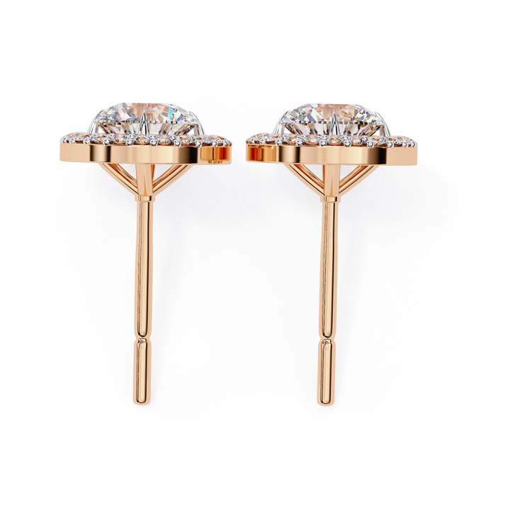 lab grown diamond | moissanite Jewellery Secret Glishi 0.40ct Lab Grown OR Moissanite Stud Earrings by Rabbito Jewels