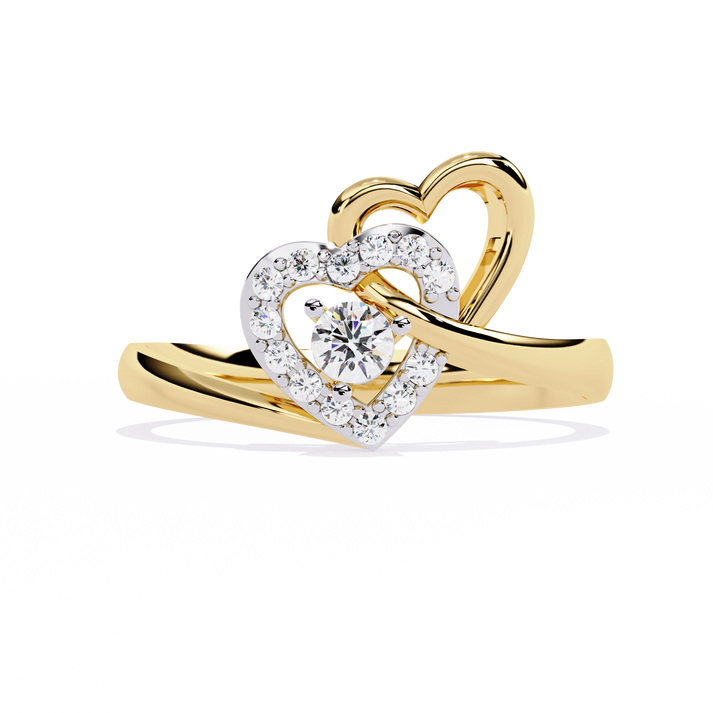lab grown diamond | moissanite Jewellery The Kailyn Lab Grown Diamond OR Moissanite Ring Yellow Gold 18K by Rabbito Jewels