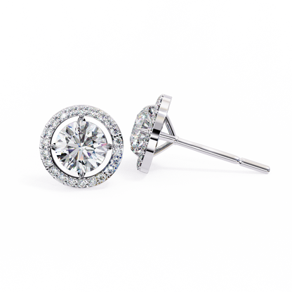 lab grown diamond | moissanite Jewellery Secret Glishi 0.40ct Lab Grown OR Moissanite Stud Earrings by Rabbito Jewels