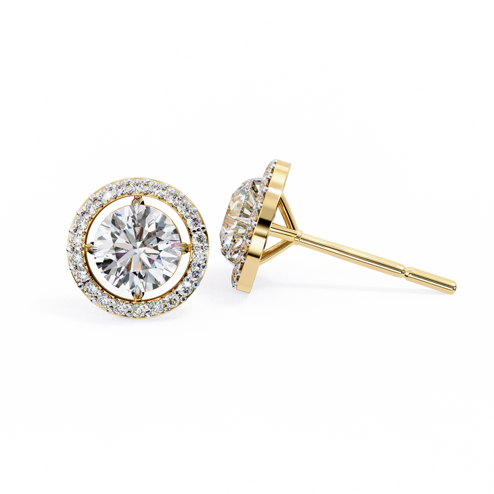 lab grown diamond | moissanite Jewellery Secret Glishi 0.40ct Lab Grown OR Moissanite Stud Earrings by Rabbito Jewels