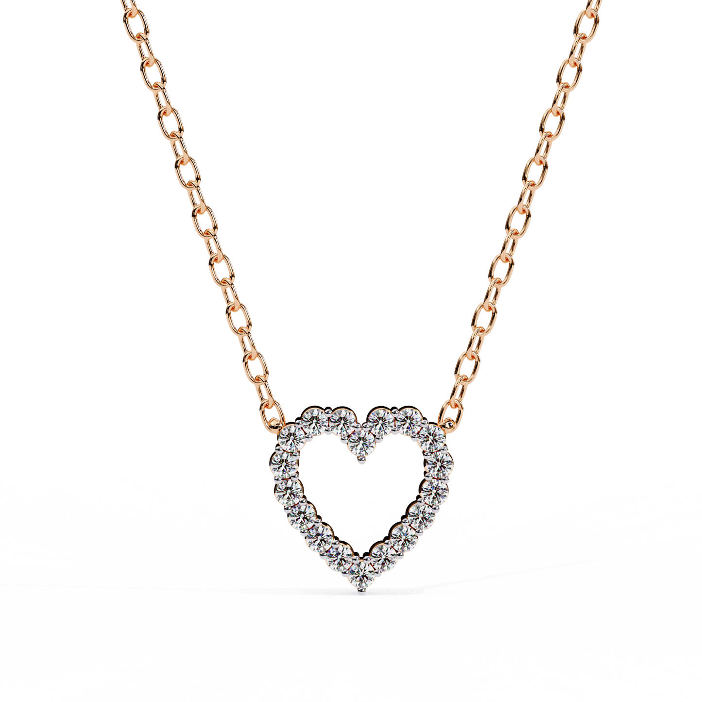 lab grown diamond | moissanite Jewellery Iavanya Lab Grown Diamond OR Moissanite Pendant Rose Gold 14K by Rabbito Jewels