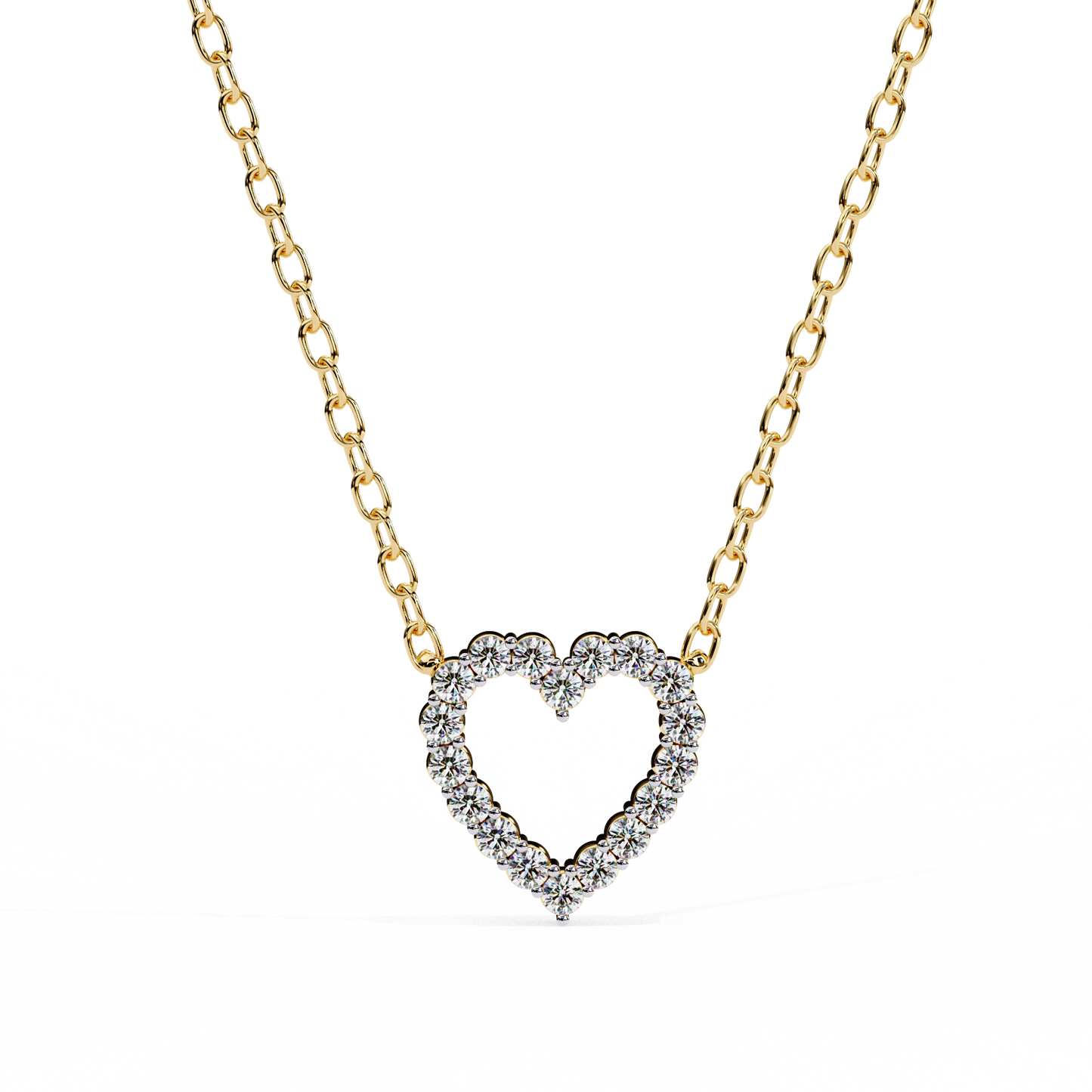 lab grown diamond | moissanite Jewellery Iavanya Lab Grown Diamond OR Moissanite Pendant Yellow Gold 14K by Rabbito Jewels