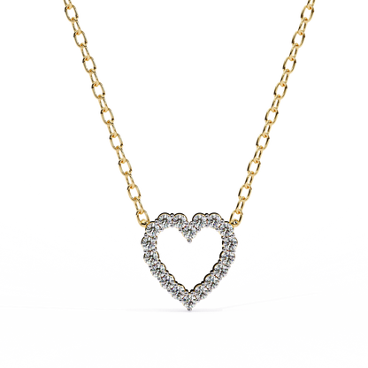 lab grown diamond | moissanite Jewellery Iavanya Lab Grown Diamond OR Moissanite Pendant Yellow Gold 14K by Rabbito Jewels