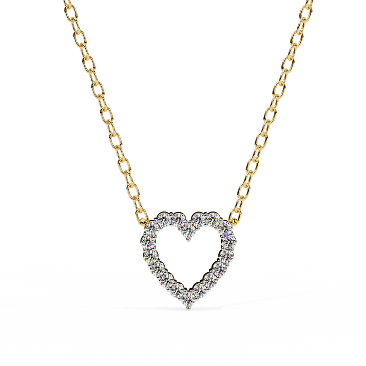 lab grown diamond | moissanite Jewellery Iavanya Lab Grown Diamond OR Moissanite Pendant Yellow Gold 18K by Rabbito Jewels