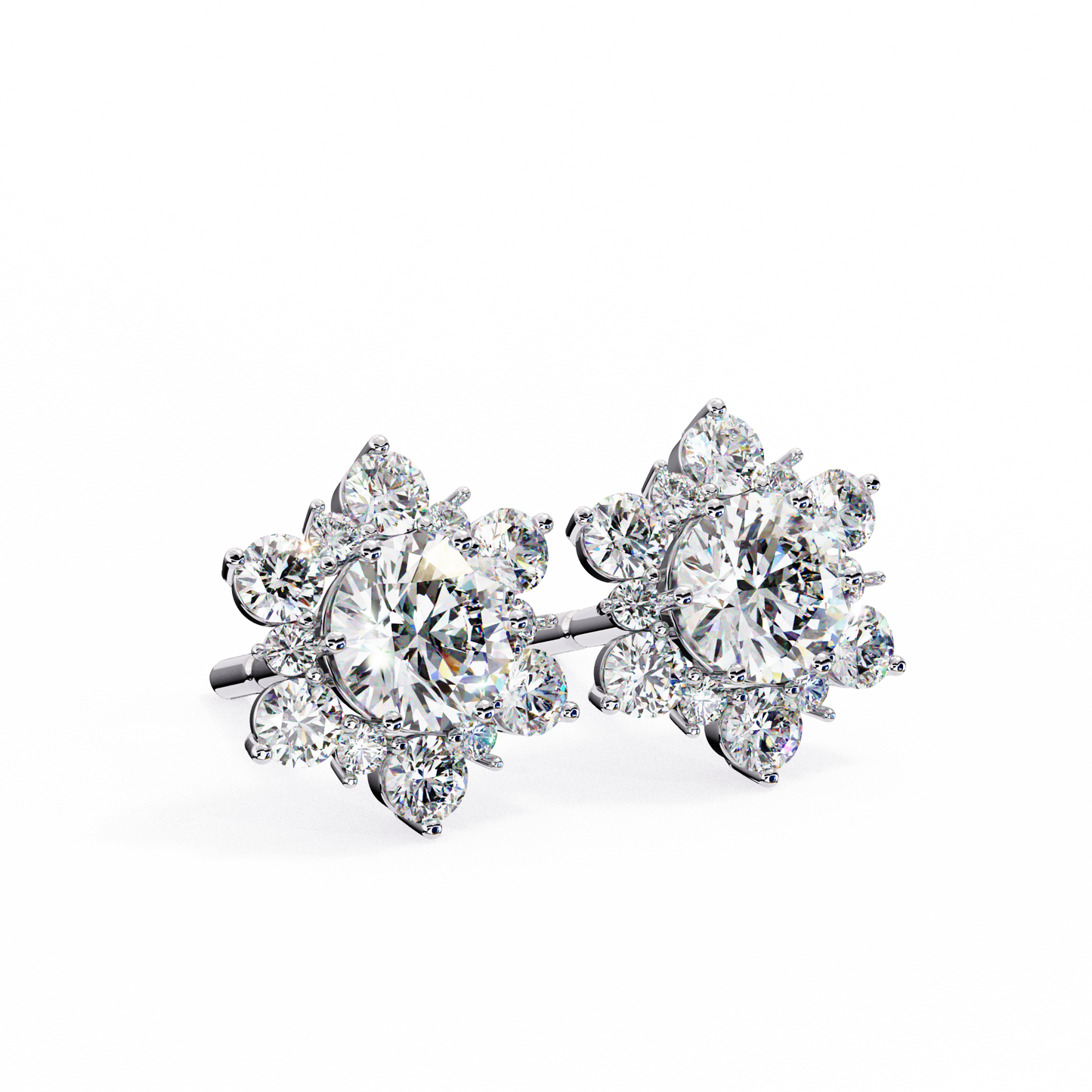 lab grown diamond | moissanite Jewellery Fairytale Shine Lab Grown Diamond OR Moissanite Earrings by Rabbito Jewels