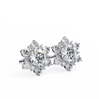 lab grown diamond | moissanite Jewellery Fairytale Shine Lab Grown Diamond OR Moissanite Earrings by Rabbito Jewels