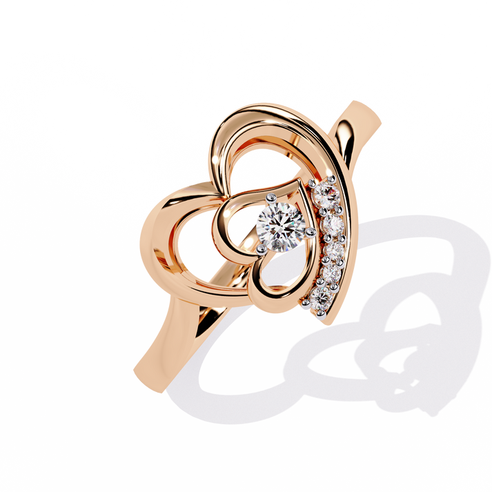 lab grown diamond | moissanite Jewellery Lovers Heart Lab Grown Diamond OR Moissanite Ring by Rabbito Jewels