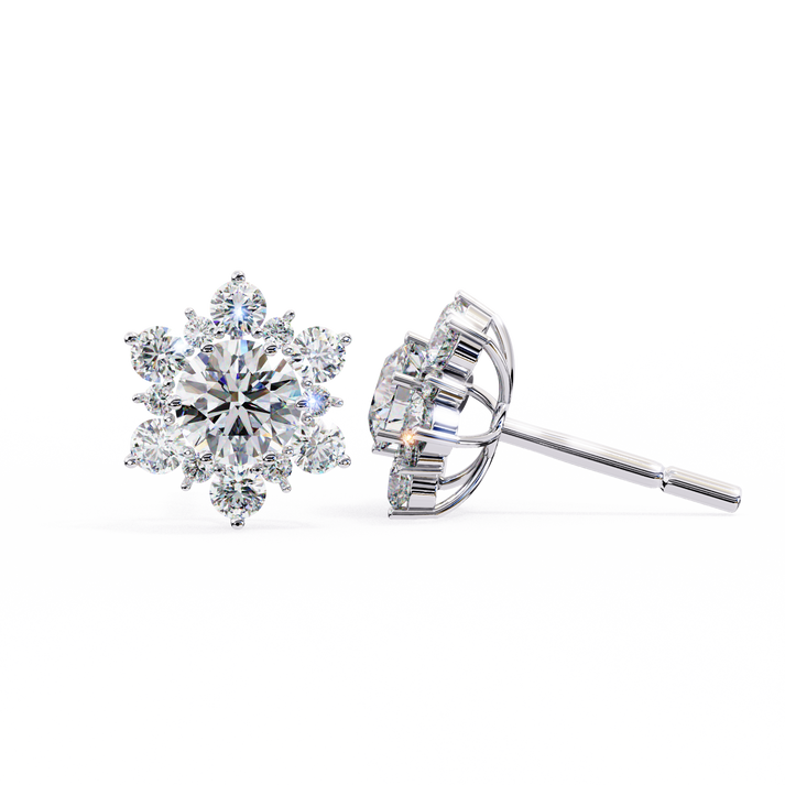 lab grown diamond | moissanite Jewellery Fairytale Shine Lab Grown Diamond OR Moissanite Earrings by Rabbito Jewels