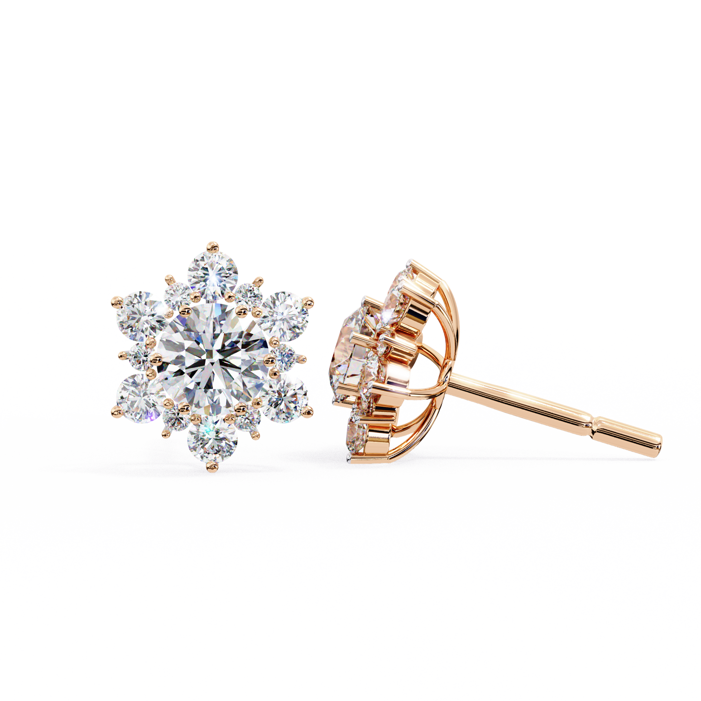 lab grown diamond | moissanite Jewellery Fairytale Shine Lab Grown Diamond OR Moissanite Earrings by Rabbito Jewels