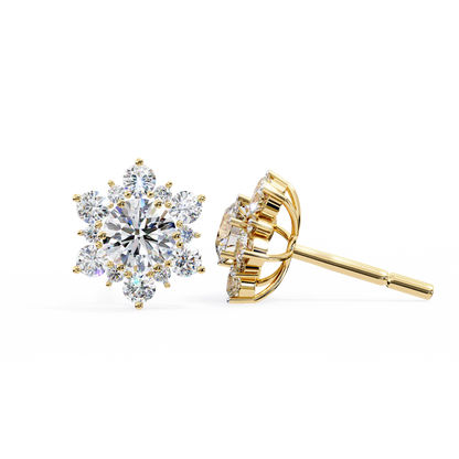 lab grown diamond | moissanite Jewellery Fairytale Shine Lab Grown Diamond OR Moissanite Earrings by Rabbito Jewels