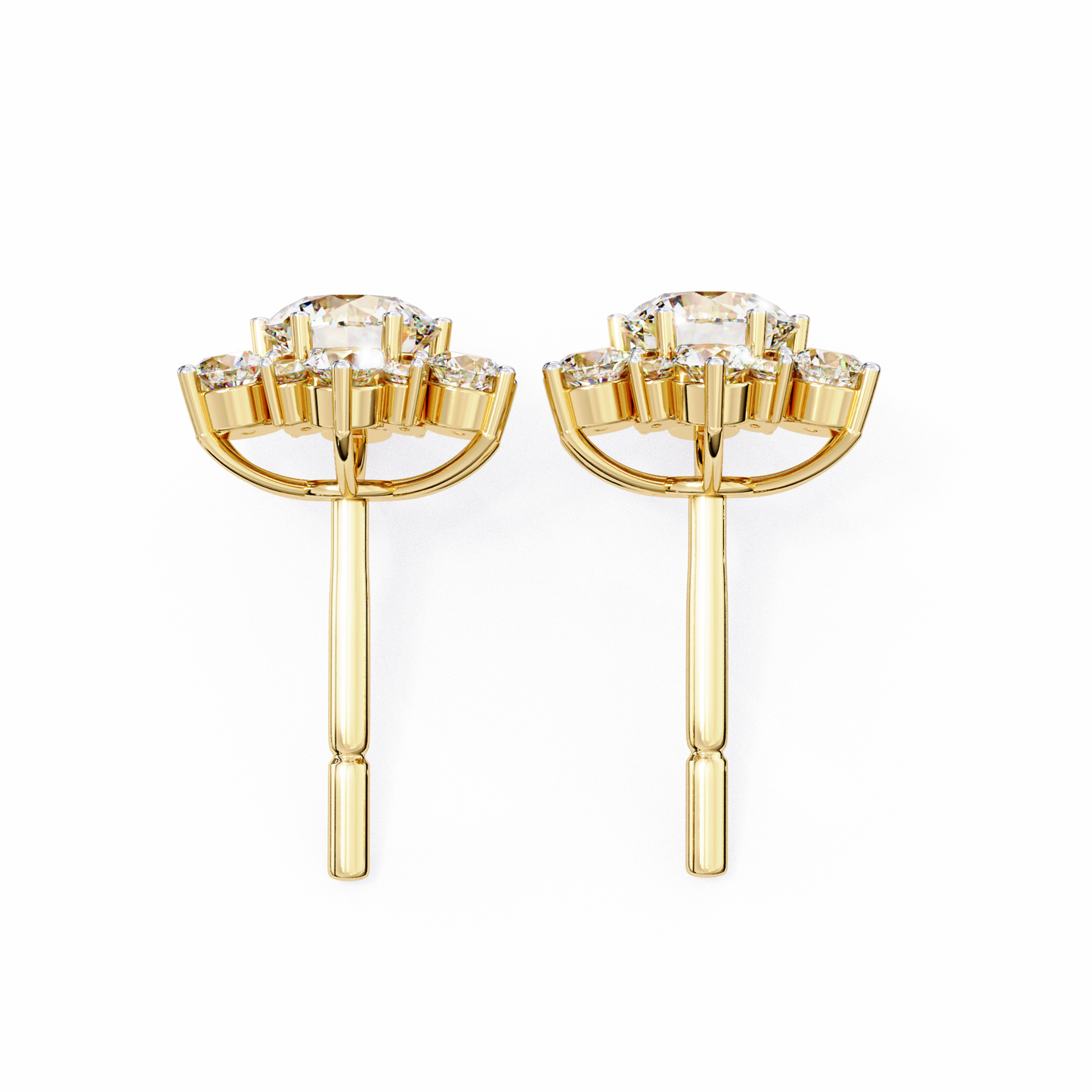 lab grown diamond | moissanite Jewellery Fairytale Shine Lab Grown Diamond OR Moissanite Earrings by Rabbito Jewels
