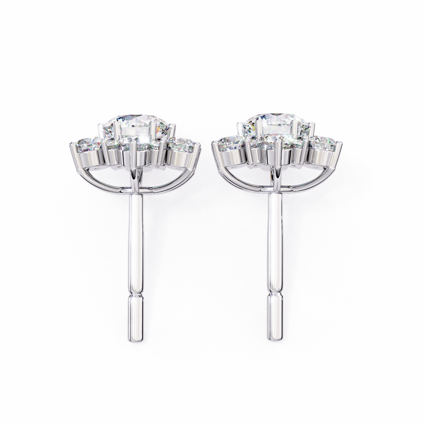 lab grown diamond | moissanite Jewellery Fairytale Shine Lab Grown Diamond OR Moissanite Earrings by Rabbito Jewels