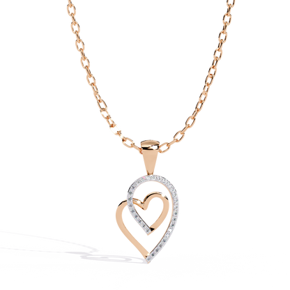 lab grown diamond | moissanite Jewellery Nine Love Lab Grown Diamond OR Moissanite Pendant Rose Gold 18K by Rabbito Jewels
