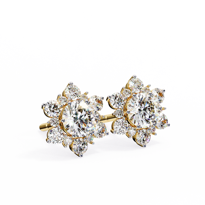 lab grown diamond | moissanite Jewellery Fairytale Shine Lab Grown Diamond OR Moissanite Earrings by Rabbito Jewels
