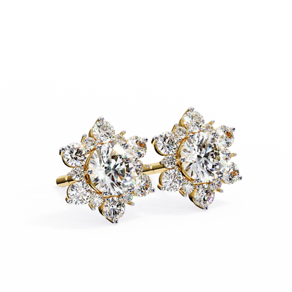 lab grown diamond | moissanite Jewellery Fairytale Shine Lab Grown Diamond OR Moissanite Earrings by Rabbito Jewels