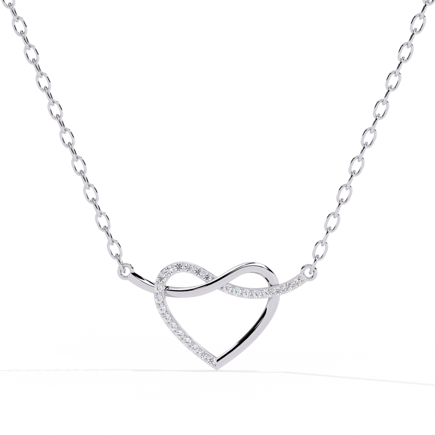 lab grown diamond | moissanite Jewellery The Elsie Lab Grown Diamond OR Moissanite Pendant White Gold 14K by Rabbito Jewels