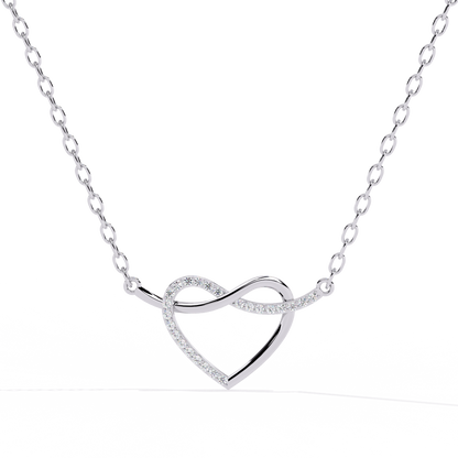 lab grown diamond | moissanite Jewellery The Elsie Lab Grown Diamond OR Moissanite Pendant Silver by Rabbito Jewels