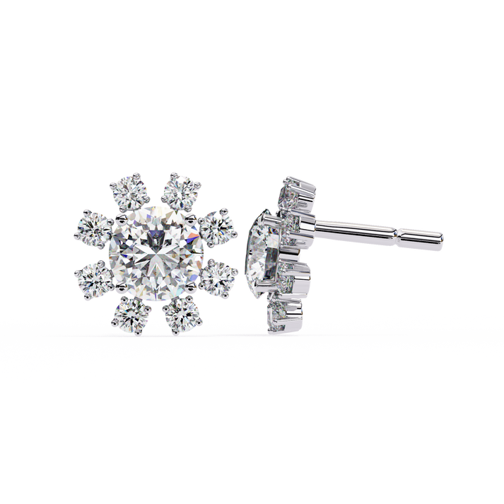 lab grown diamond | moissanite Jewellery Angel Breath Lab Grown Diamond OR Moissanite Earrings by Rabbito Jewels