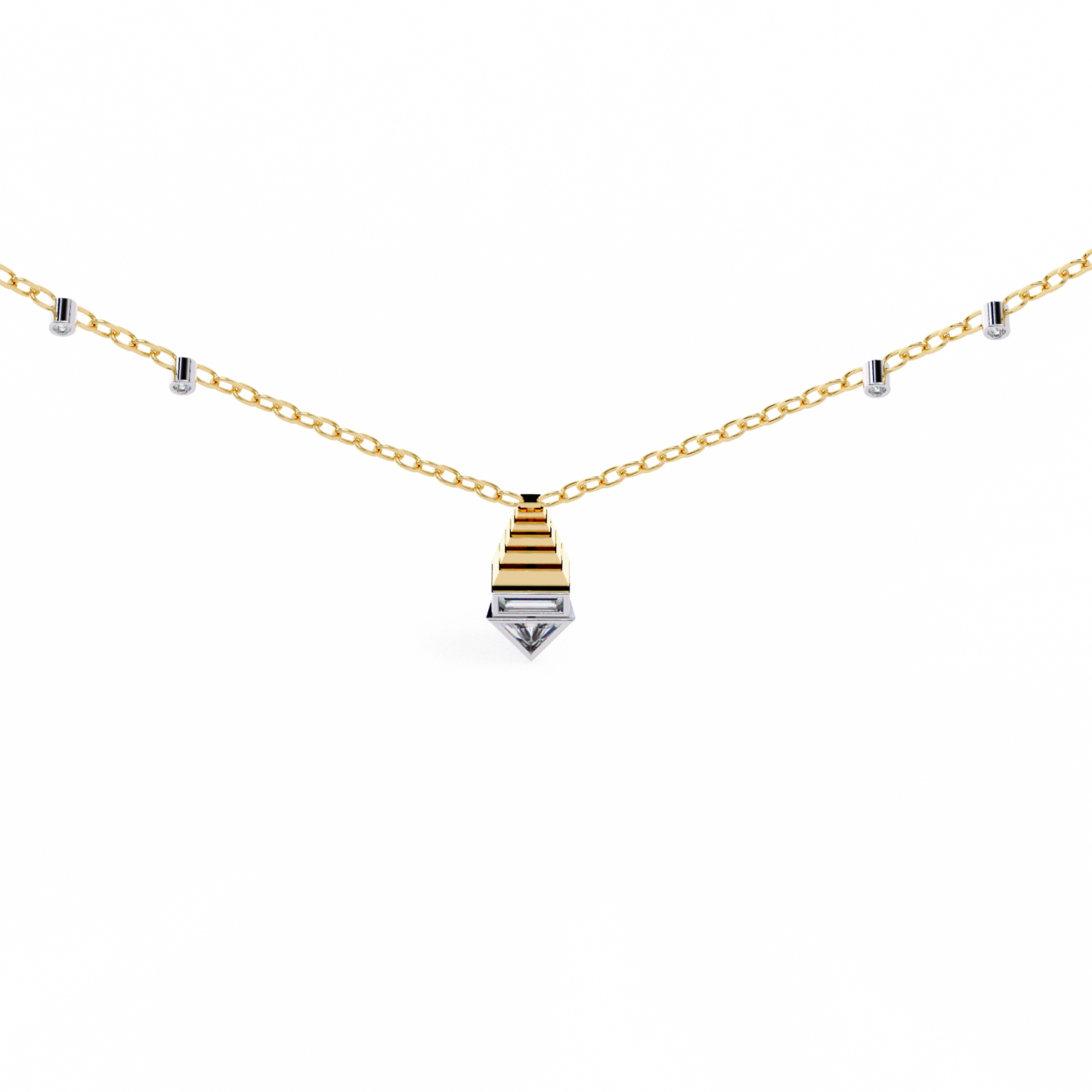 lab grown diamond | moissanite Jewellery Genevieve Lab Grown Diamond OR Moissanite Pendant by Rabbito Jewels
