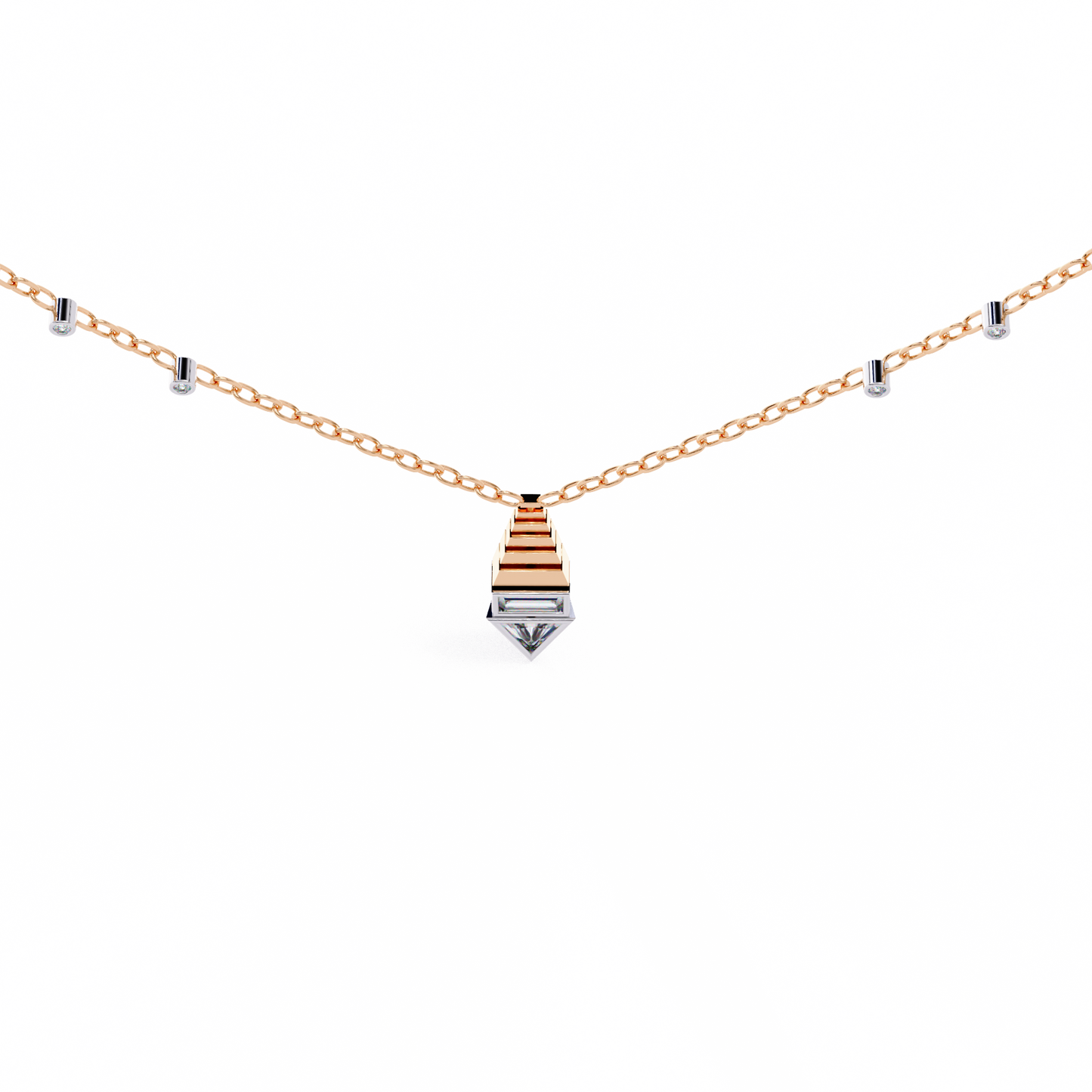 lab grown diamond | moissanite Jewellery Genevieve Lab Grown Diamond OR Moissanite Pendant by Rabbito Jewels