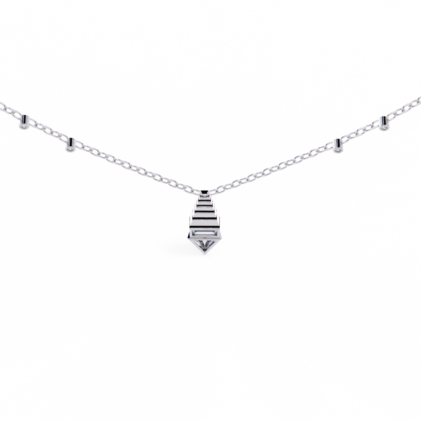 lab grown diamond | moissanite Jewellery Genevieve Lab Grown Diamond OR Moissanite Pendant by Rabbito Jewels