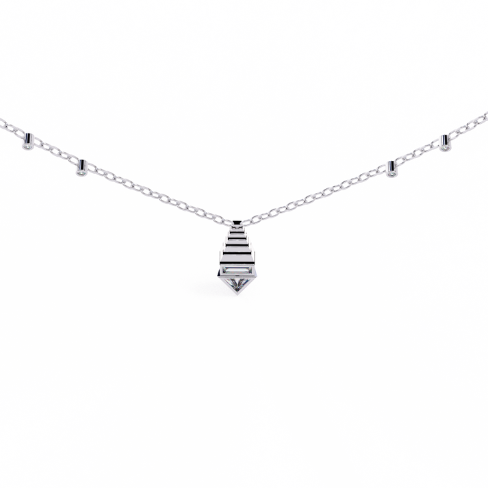 lab grown diamond | moissanite Jewellery Genevieve Lab Grown Diamond OR Moissanite Pendant by Rabbito Jewels