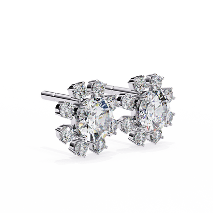 lab grown diamond | moissanite Jewellery Angel Breath Lab Grown Diamond OR Moissanite Earrings by Rabbito Jewels