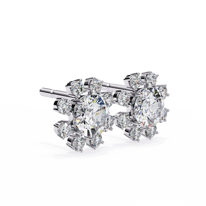 lab grown diamond | moissanite Jewellery Angel Breath Lab Grown Diamond OR Moissanite Earrings by Rabbito Jewels