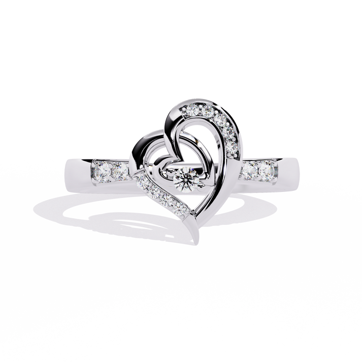 lab grown diamond | moissanite Jewellery The Carolina Lab Grown Diamond OR Moissanite Ring White Gold 14K by Rabbito Jewels